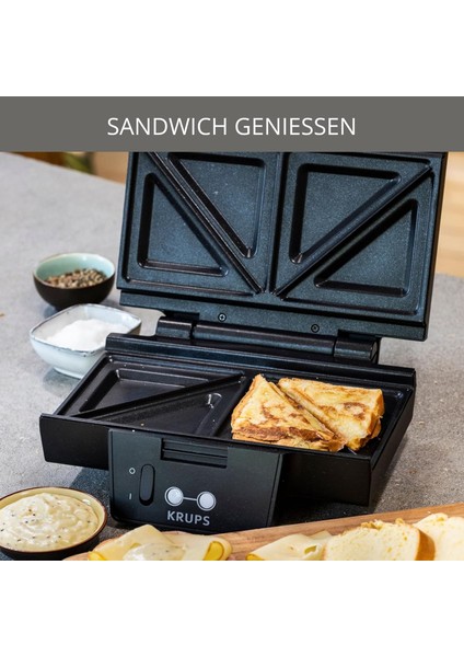 Sandviç Ve Tost Makinesi ,Sandwichmaker, 850 Watt, Siyah 25 X 12 Cm fiyatları