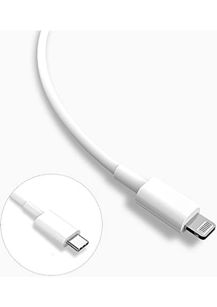 iPhone Için Typ-C To Lightning Hızlı Şarj Kablosu – 1m | Apple Uyumlu, Pd Güç Aktarımı Destekli