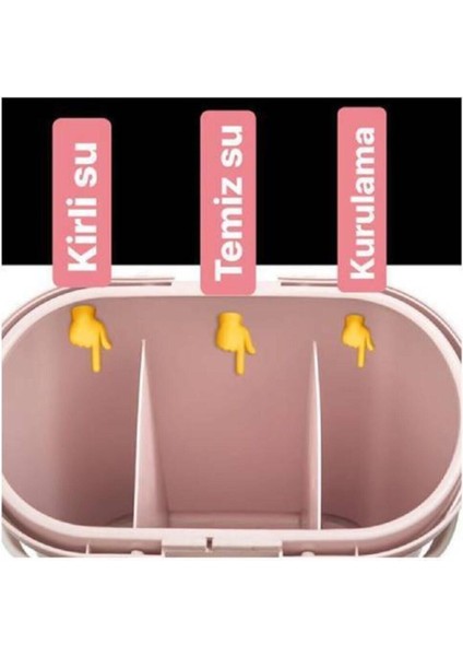 Üç Bölmeli Kova ve Mop Seti, Pratik ve Şık Temizlik Çözümü, TR Menşei fiyatları