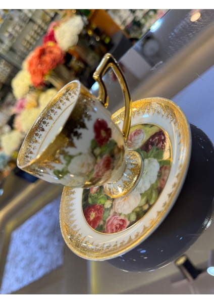Esterhomedecor 6 Kişilik Porselen Kahve Fincan Takımı