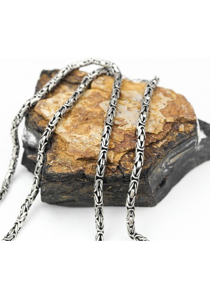 Gümüş Kral Zincir Kolye modelleri