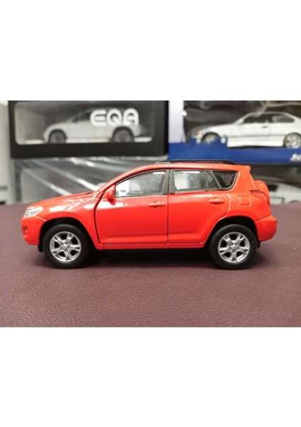 1:38 Ölçek Toyota Rav4 Diecast Model Çek Bırak (Kırmızı) modelleri