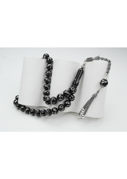 Oltu Taşı Küre Model Çift Zikzak Dörtlü Işlemeli Tespih fırsatları