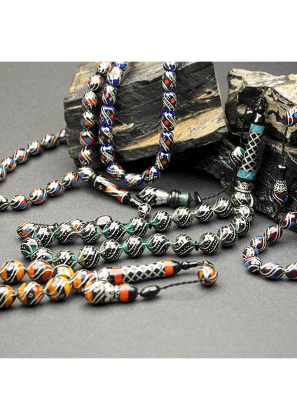 Oltu Taşı Maskot Çeşmi Bülbül Işlemeli Tespih fiyatları