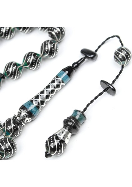 Oltu Taşı Maskot Çeşmi Bülbül Işlemeli Tespih modelleri