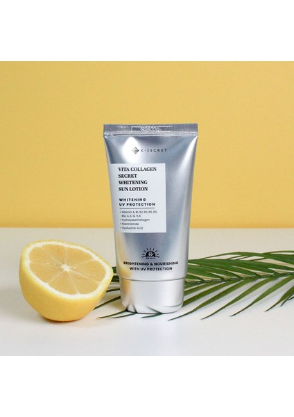 Vita Collagen Whitening Güneş Kremi – 12 Vitaminli, Kolajen Destekli SPF 50+ Pa ++++