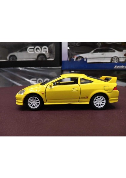 Honda Integra Type 1/36 Ölçek Çek Bırak Diecast Model (Sarı) modelleri