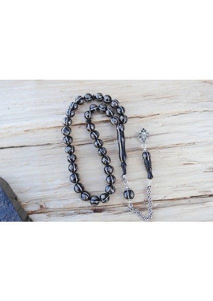 Oltu Taşı Küre Karpuz Baklava Bilek Boy işlemeli Tespih fiyatları