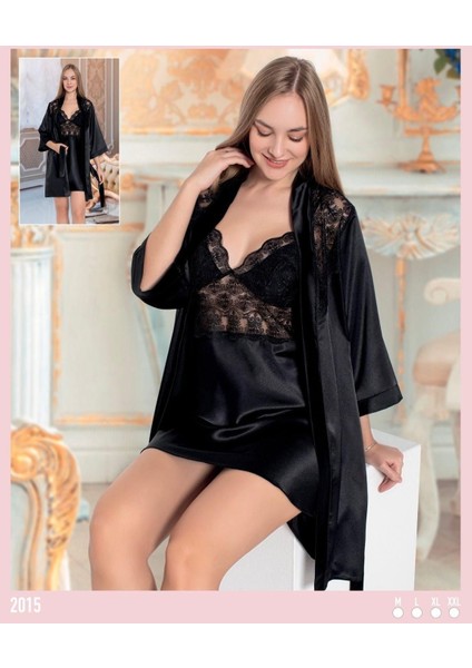 Vıctorıa 2015 Kadın Sabahlık ve Gecelik 2 Lı Set Takımı