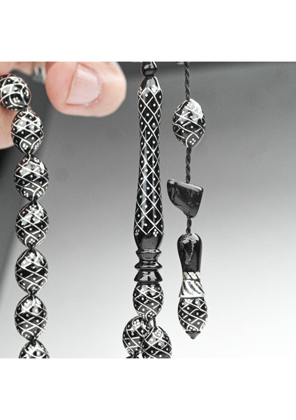 Oltu Taşı Koleksiyonluk Özel Işlemeli Tespih fiyatları