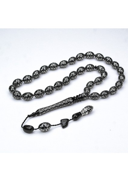 Oltu Taşı Koleksiyonluk Özel Işlemeli Tespih indirimleri