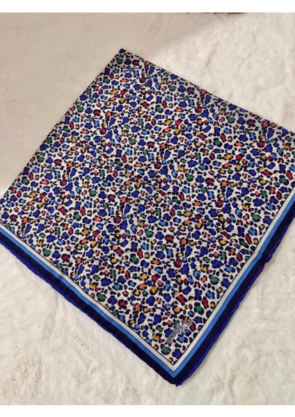 Mavi Leoparlı Eşarp, Günlük eşarp, Modern eşarp, Leoparlı eşarp