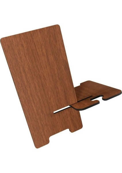 Şık ahşap masaüstü telefon ve tablet tutucu, kullanışlı ve dayanıklı tasarım modelleri