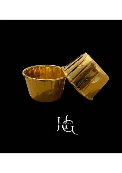 25 Adet Gold Altın Sarısı Parlak Metalize Muffin Kek Kalıbı Kabı, Cupcake Kapsülü 6,5X4X5 cm fırsatları