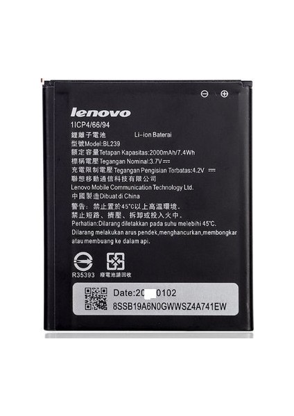 Lenovo A399/A330E Pil Batarya
