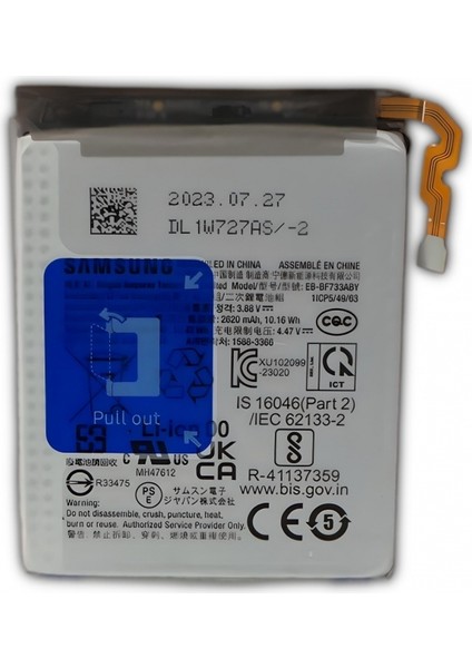 Samsung Z Flip 5 Pil Batarya EB-BF733ABY