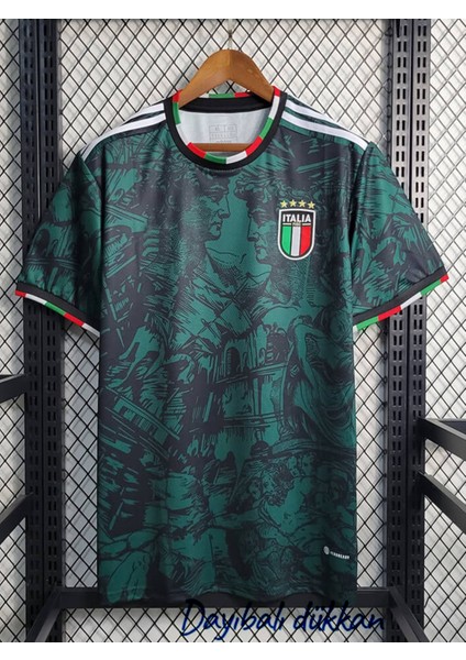 Dayıbalı Italya Milli Takım 2023-24 Özel Tasarım Yeşil Futbol Forması