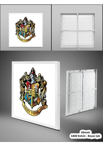 Harry Potter Led Lamba-Çocuk Odası avize-60x60-6400k-beyaz ışık-led-panel-armatür-60watt-YENİ Modern fiyatları