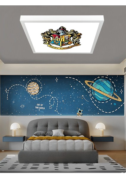 Harry Potter Led Lamba-Çocuk Odası avize-60x60-6400k-beyaz ışık-led-panel-armatür-60watt-YENİ Modern modelleri