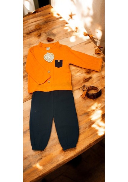 Bebek Erkek Cep Detaylı Takım