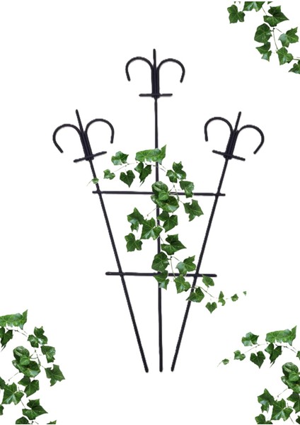 Metal Bitki Destek Çubuğu Saksı Sarmaşık Çiçek Fidan Dal Dekoratif Saksı Bitki Desteği