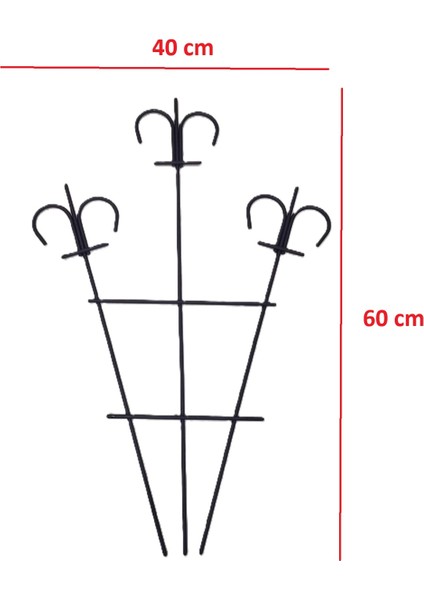 Metal Bitki Destek Çubuğu Saksı Sarmaşık Çiçek Fidan Dal Dekoratif Saksı Bitki Desteği fiyatları