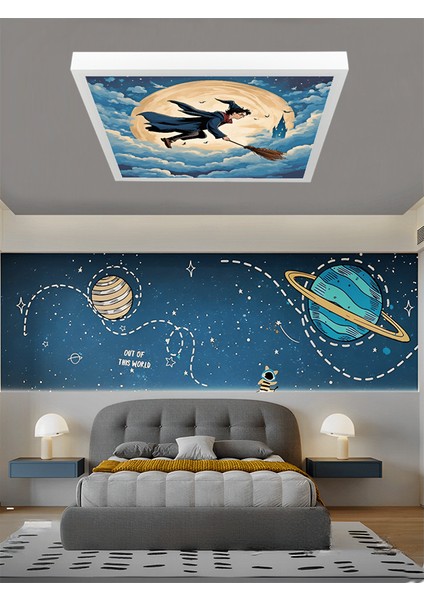 Harry Potter LED Avize, 60 x 60 Genç Odası LED Lamba, 60W, Beyazı Işık, Harry Potter Çocuk Odası Lamba fırsatları