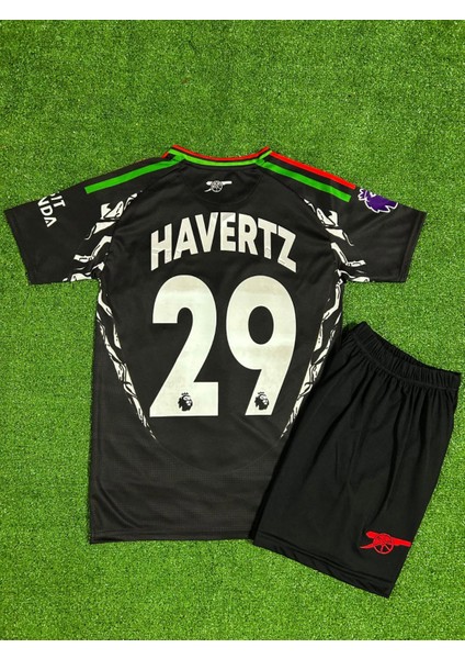 Dayıbalı Ars 2024/25 Yeni Sezon Kai Havertz Deplasman Çocuk Forması 2'li set (Black)