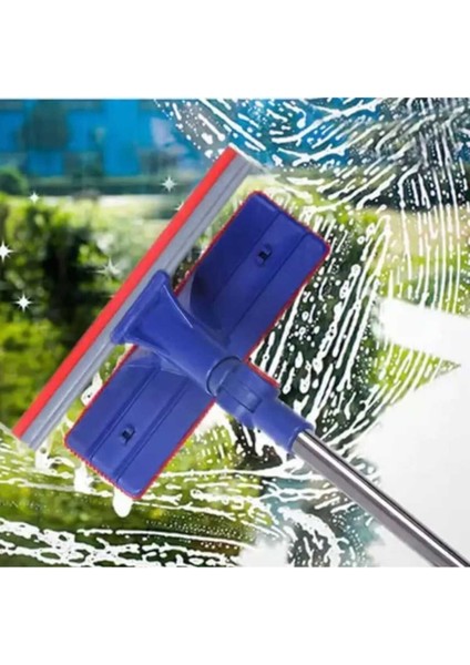 Çift Taraflı Teleskopik Mikrofiber Cam Temizleme Aracı