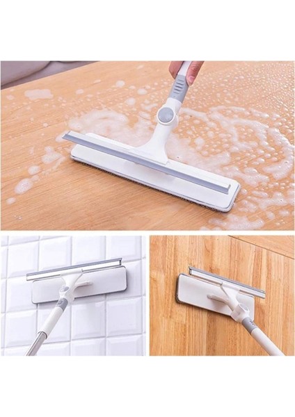 Bükülebilir teleskopik cam silme aparatı, yedek bezli, pratik ve kullanışlı indirimleri