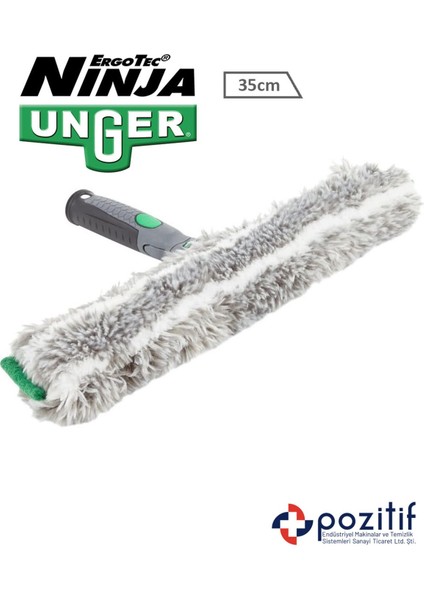 35 cm Cam Temizleme Aparatı ve Peluş Takım, Oynar Tutamaklı, Pratik Kullanım