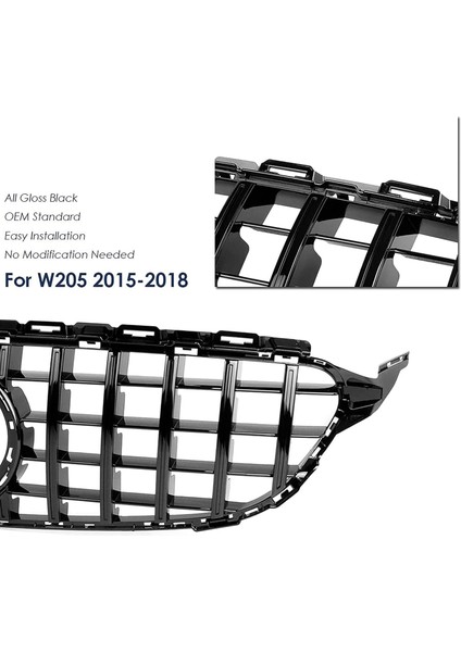 Mercedes C Serisi W205 Gtr Panjur 2015-2018 Arası Uyumlu Siyah modelleri