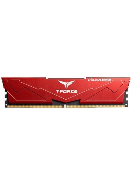 T-Force Vulcan Red 32GB 2X16GB 6400MHZ Ddr5 Gaming Ram CL40 (FLRD532G6400HC40BDC01)