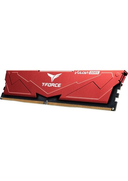 T-Force Vulcan Red 32GB 2X16GB 6400MHZ Ddr5 Gaming Ram CL40 (FLRD532G6400HC40BDC01)