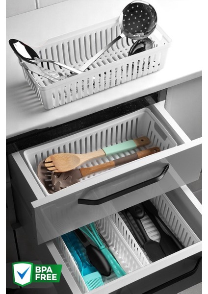 4 Adet Çekmece Içi Bıçaklık & Kaşıklık Organizer