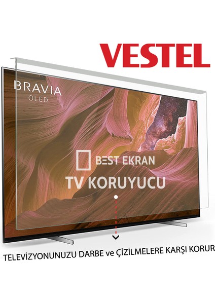 Vestel 58" inç 147 Ekran LED OLED QLED Android 4K-8K Smart Televizyon Tv Ekran Koruyucu