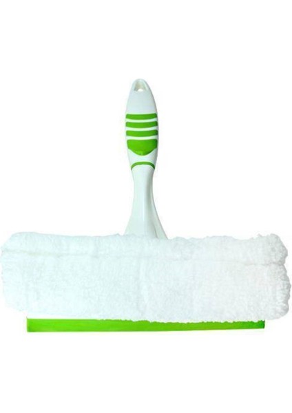 Peluş mikrofiber cam temizleme aparatı, plastik saplı hijyenik araç