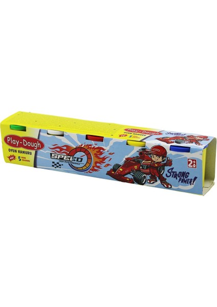 5 Pcs Mini 5 Renk Oyun Hamuru 5-Kapaklı Plastik Kutu