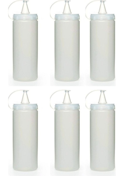 6'lı şeffaf kapaklı sızdırmaz yağlık sosluk seti, 400 ml, kullanım kolaylığı sağlar