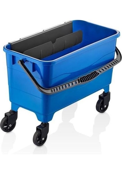 25 Lt Cam Temizleme Kovası, Tekerlekli ve Profesyonel Kullanım İçin Uygun