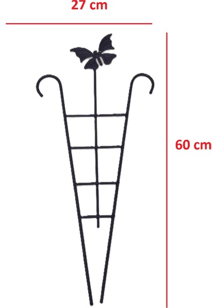 Metal Bitki Destek Çubuğu Saksı Sarmaşık Çiçek Fidan Dal Dekoratif Saksı Bitki Desteği fiyatları