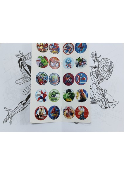 4 Adet Stickerli Boyama Kitabı 12 Li Kuru Boya Kalemi Hediyeli (BRAWLSTARS/FUTBOL/S.KAHRM./PIJAM)X12