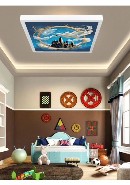 Harry Potter LED Avize, 60X60 Genç Odası LED Lamba, 60W, Beyazı Işık, Harry Potter Çocuk Odası Lamba