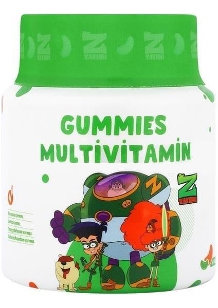 Kids Premium Z Takımı Gummies Multivitamin Multimineral Içeren Çiğnenebilir Form 60'lı