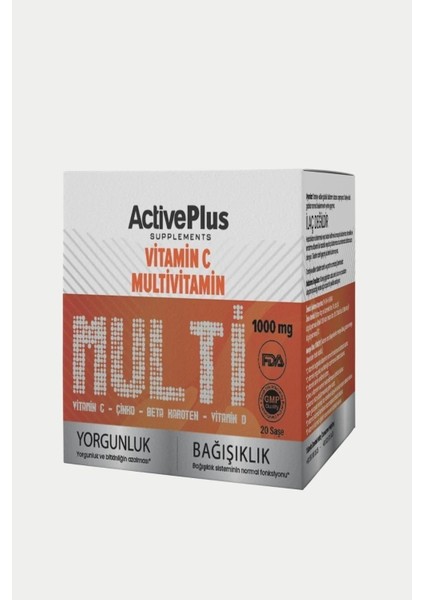 Vitamin C Multivitamin 20 Saşe