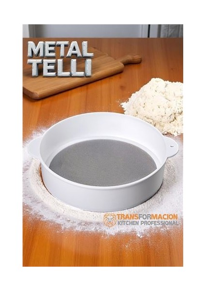Modacar Un Eleği -Metal Telli Elek - Plastik Çerçeveli 28 cm Un Eleği