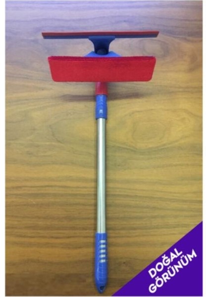 Çift Taraflı Pratik Teleskopik Cam Temizleme Aparatı, Kolay ve Hızlı Temizlik Sağlar