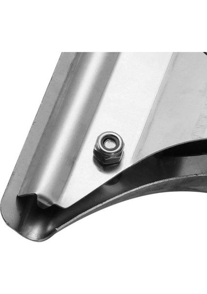 45 cm paslanmaz krom metal camsil, çekçekli, şık ve dayanıklı tasarım