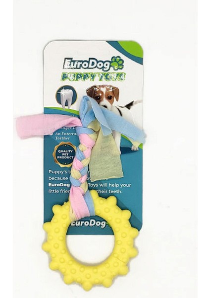 Puppy Toys Sarı Çark Diş Kaşıma Oyuncağı Drstr