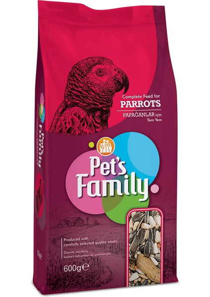 Pets Famıly Papağan Yemi 600G Drstr